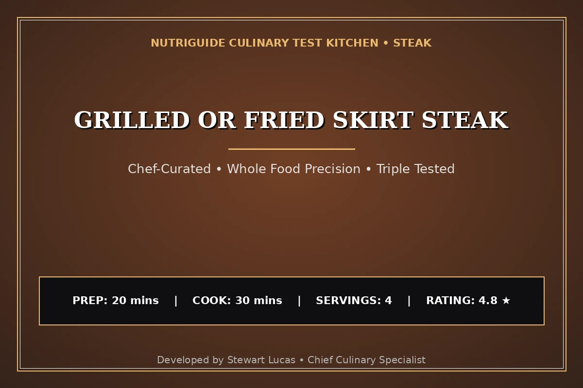 Grilled Or Fried Skirt Steak