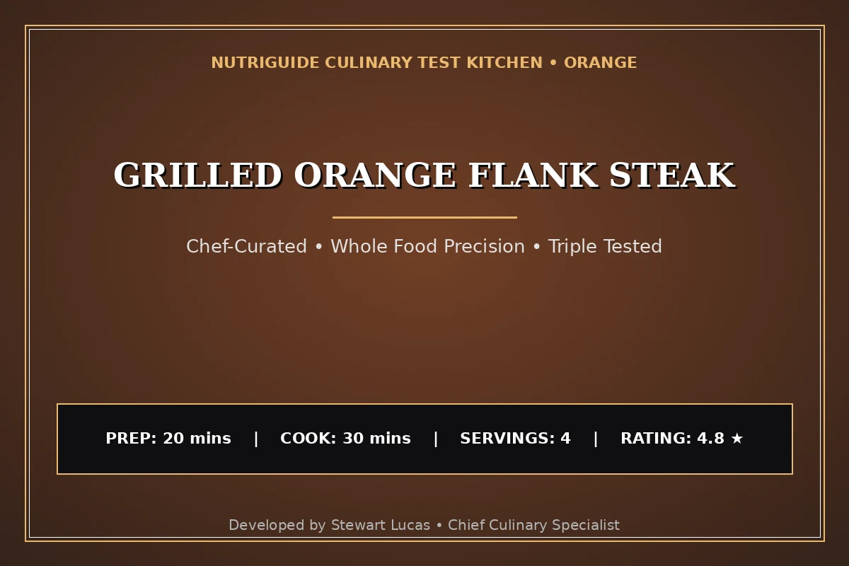 Grilled Orange Flank Steak