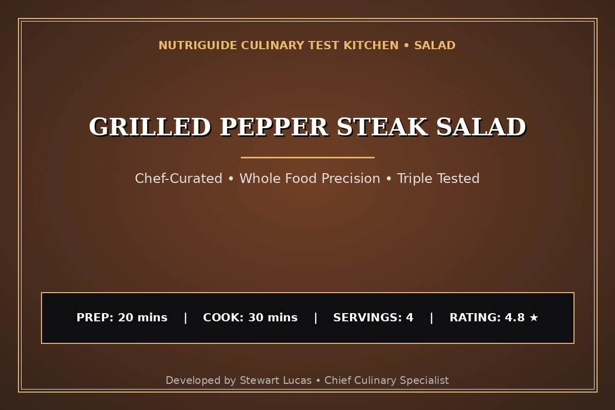 Grilled Pepper Steak Salad
