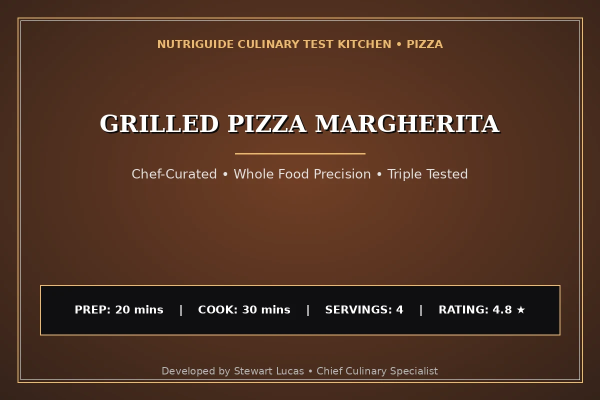 Grilled Pizza Margherita