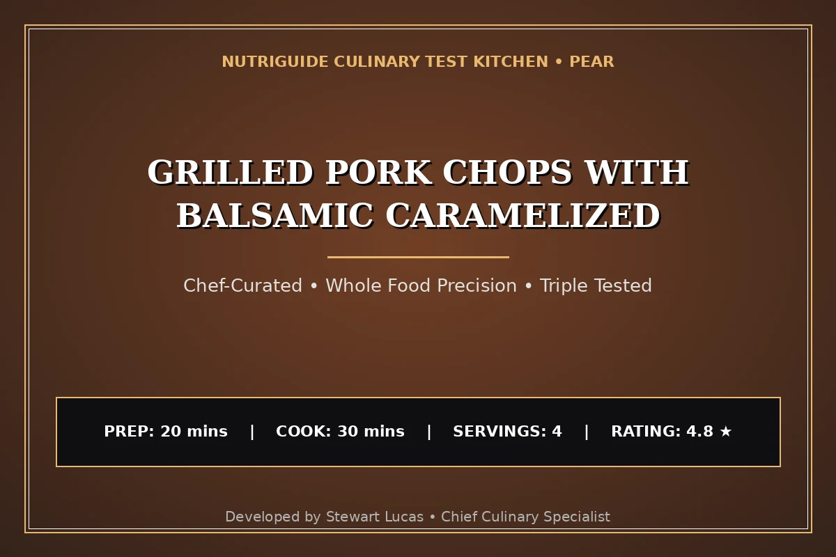 Grilled Pork Chops With Balsamic Caramelized