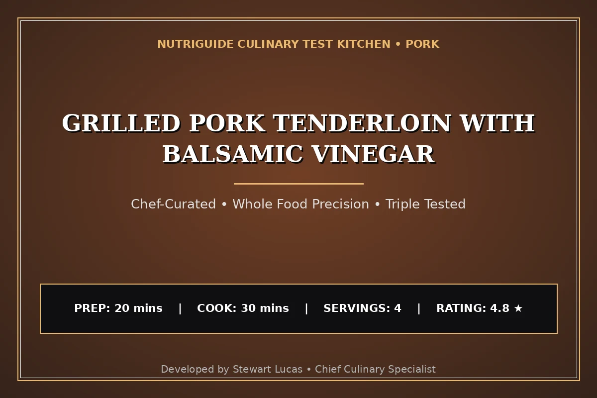 Grilled Pork Tenderloin With Balsamic Vinegar