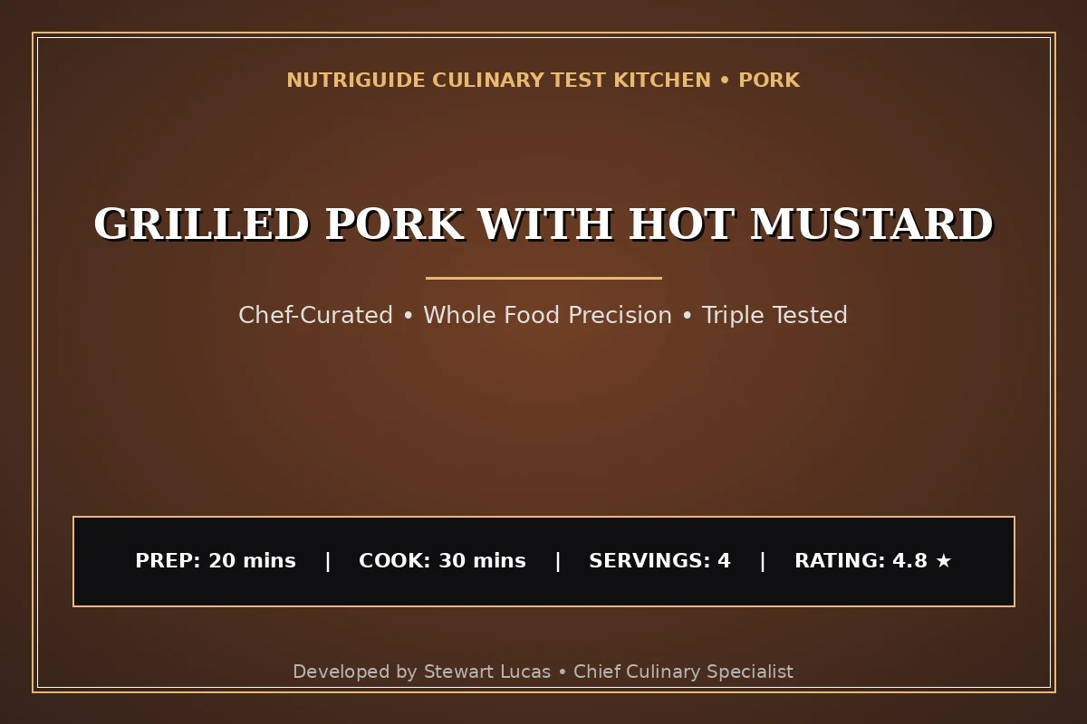 Grilled Pork With Hot Mustard