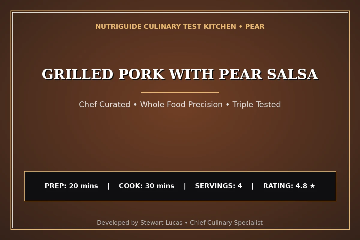 Grilled Pork With Pear Salsa