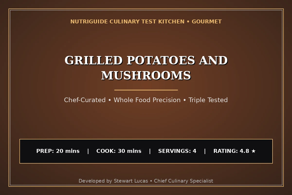 Grilled Potatoes And Mushrooms
