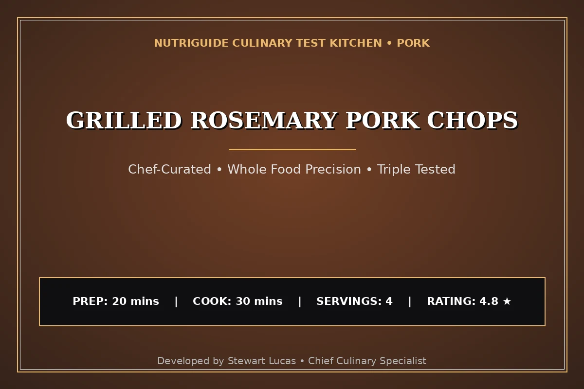 Grilled Rosemary Pork Chops