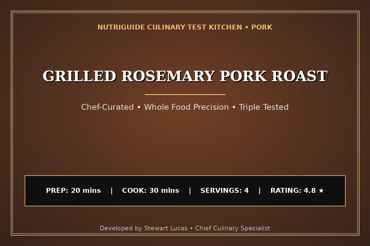 Grilled Rosemary Pork Roast