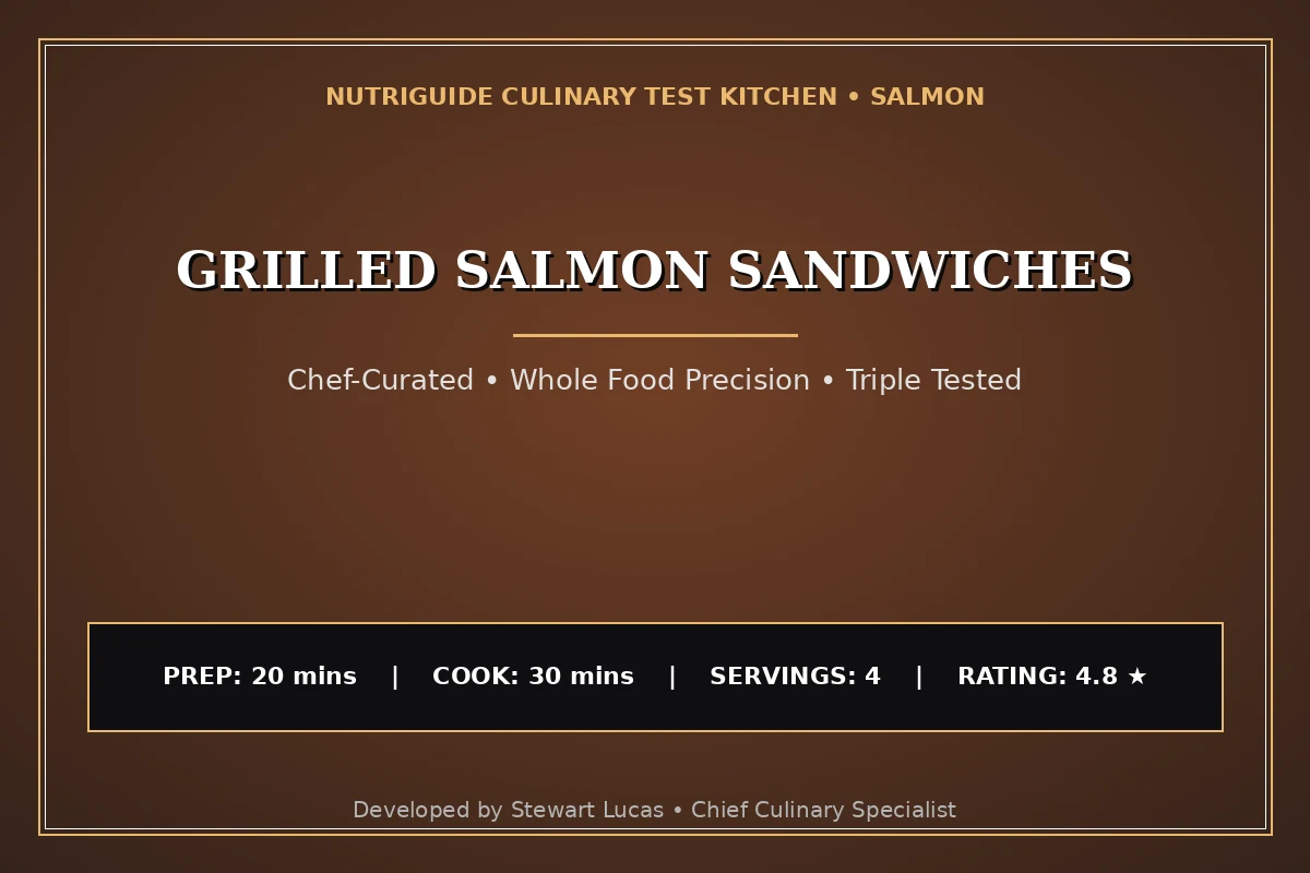 Grilled Salmon Sandwiches