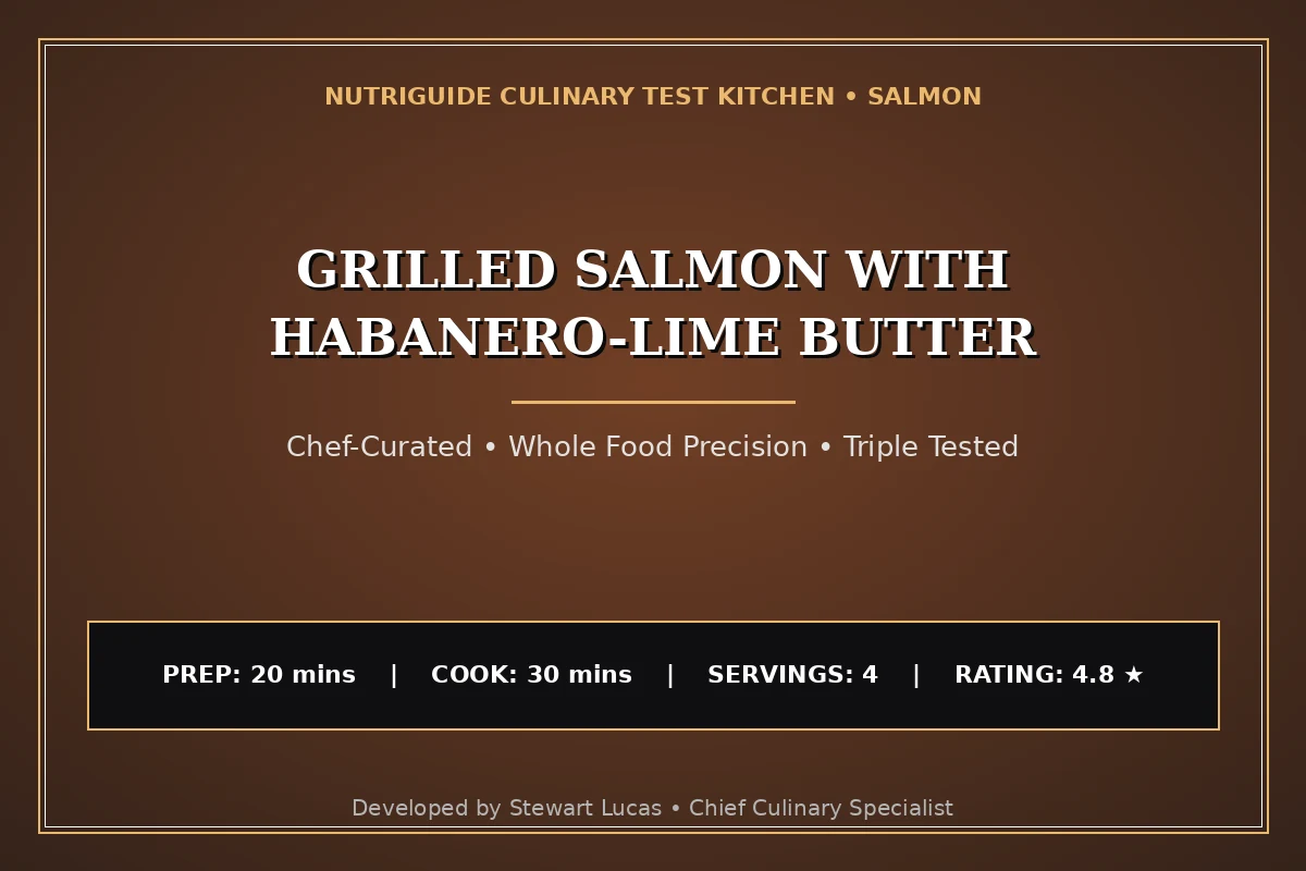 Grilled Salmon With Habanero-Lime Butter