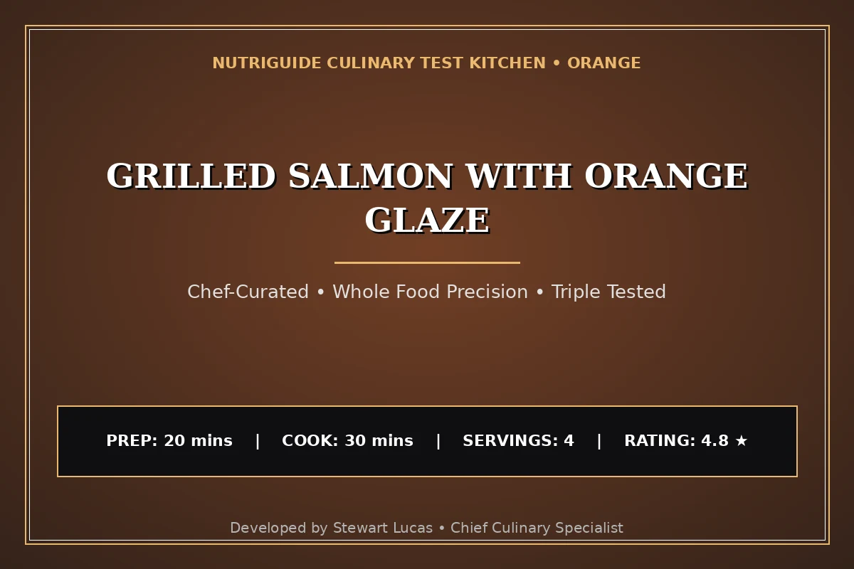 Grilled Salmon With Orange Glaze