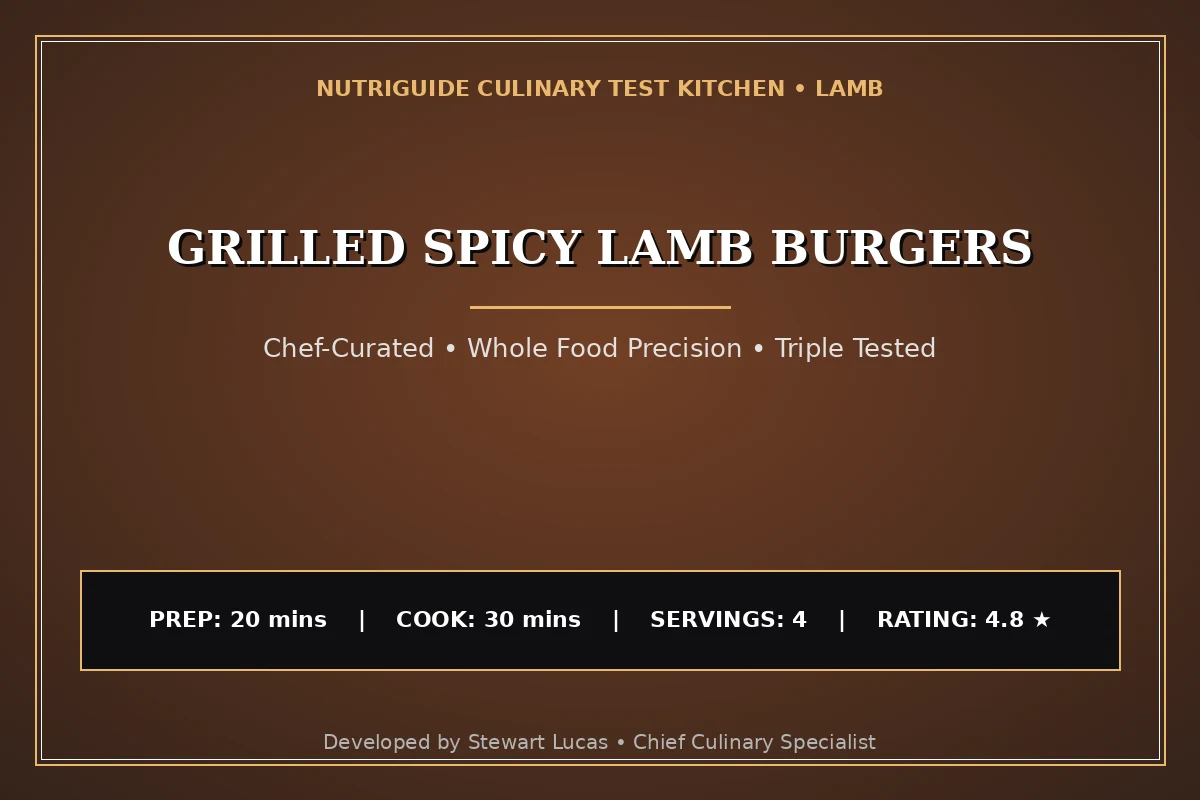Grilled Spicy Lamb Burgers