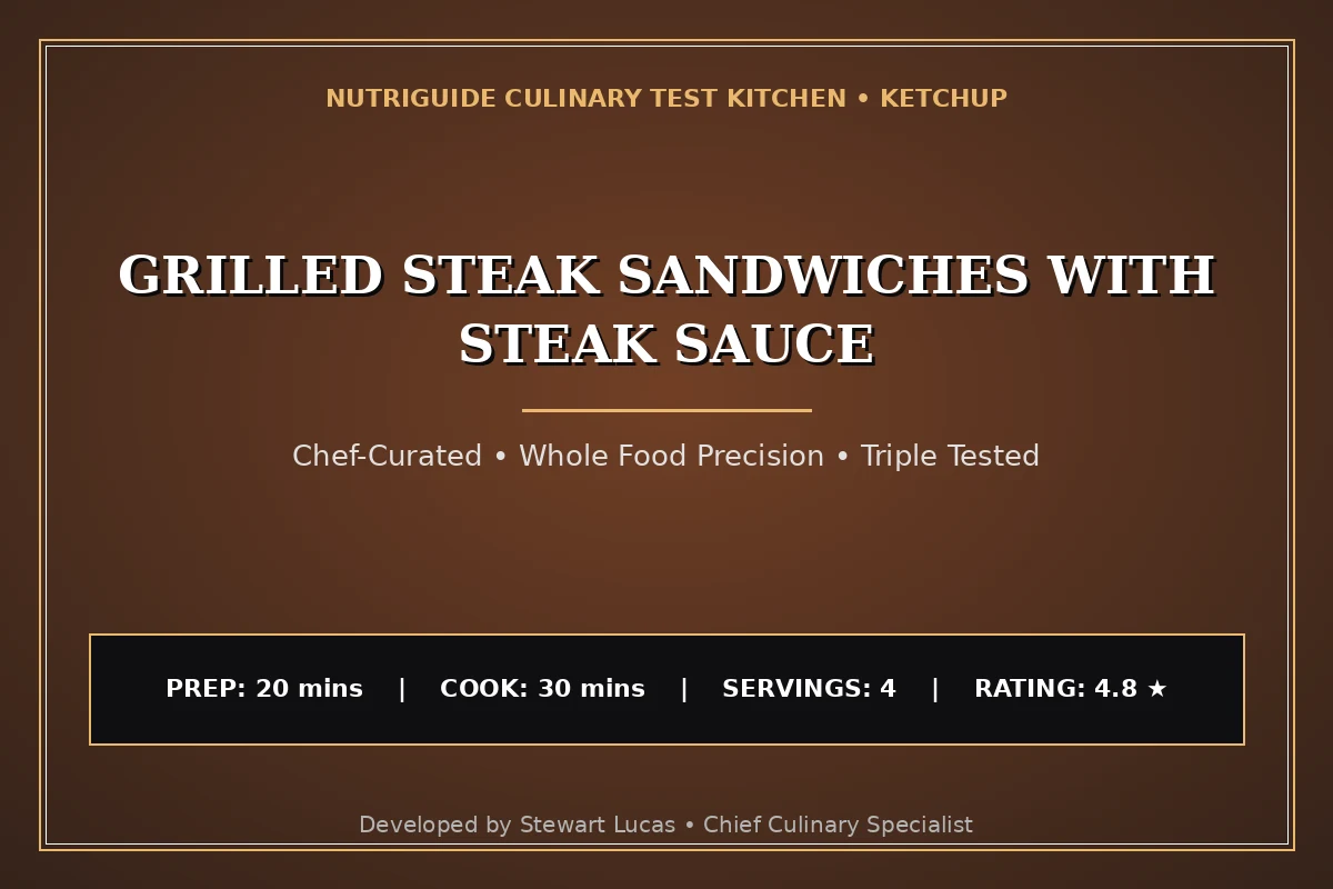 Grilled Steak Sandwiches With Steak Sauce