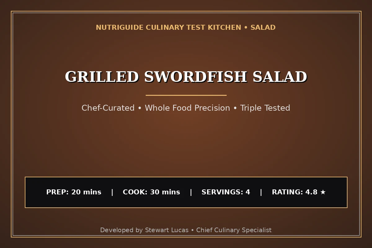 Grilled Swordfish Salad