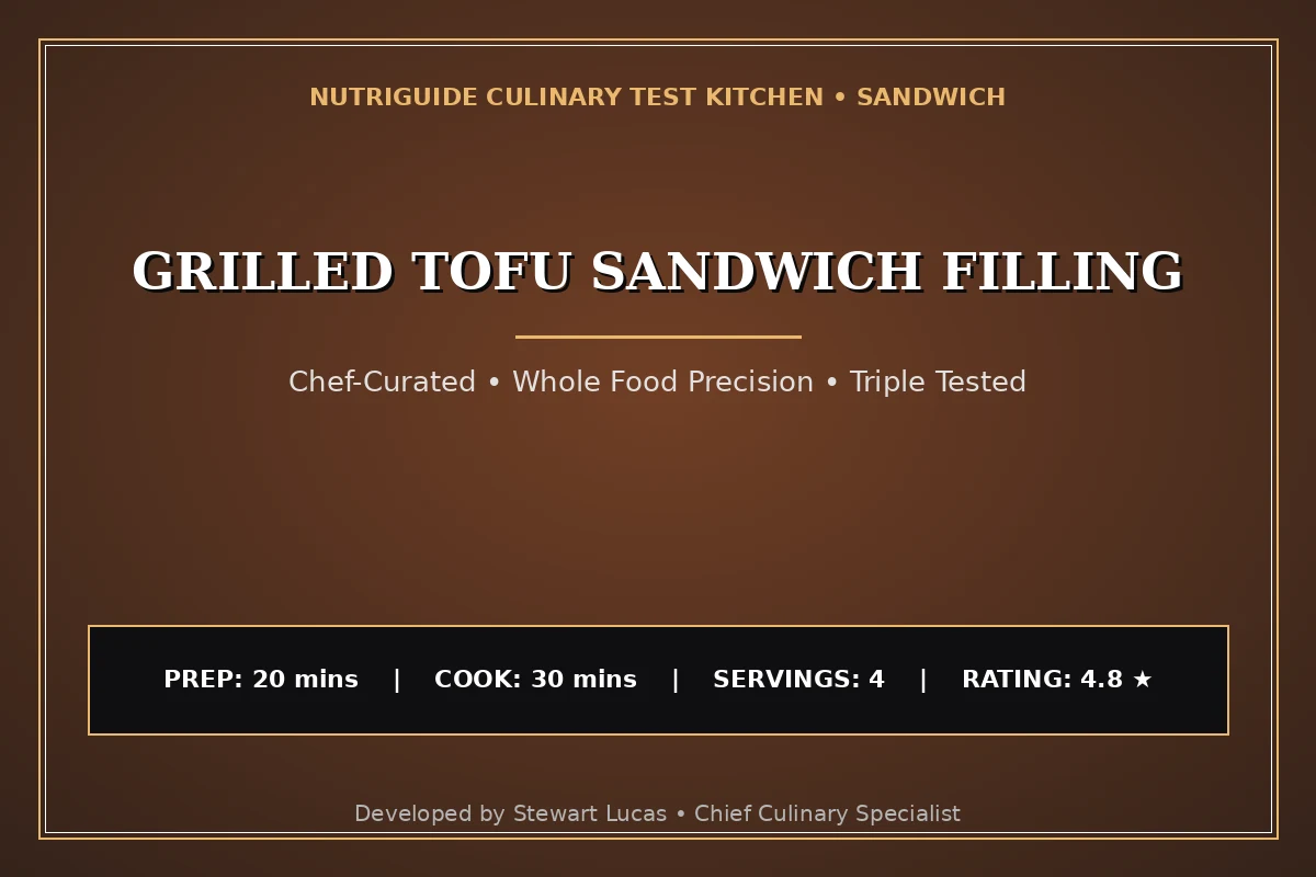 Grilled Tofu Sandwich Filling