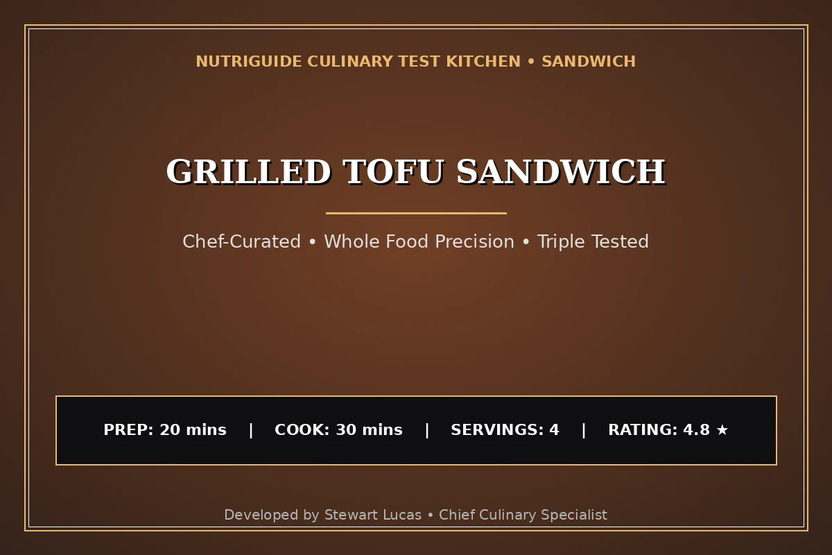 Grilled Tofu Sandwich