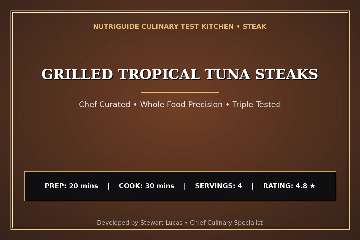Grilled Tropical Tuna Steaks