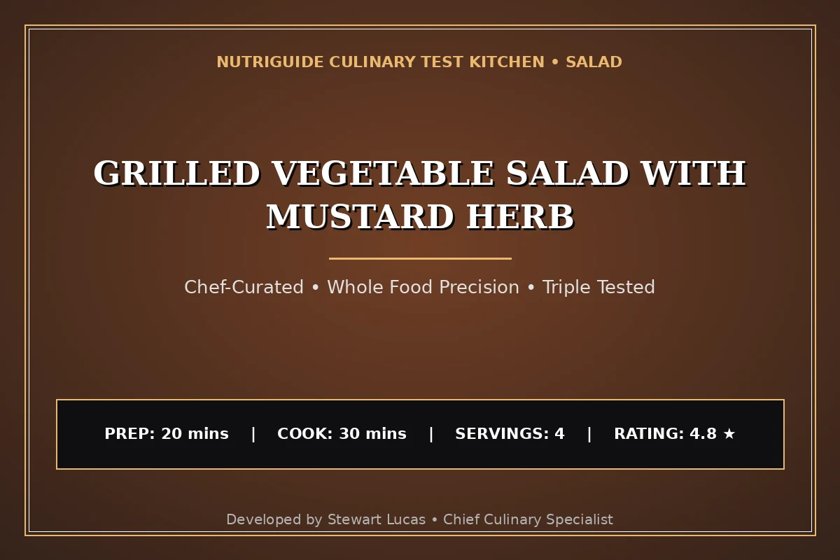 Grilled Vegetable Salad With Mustard Herb