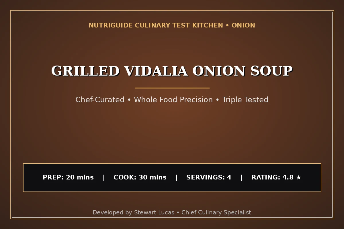 Grilled Vidalia Onion Soup