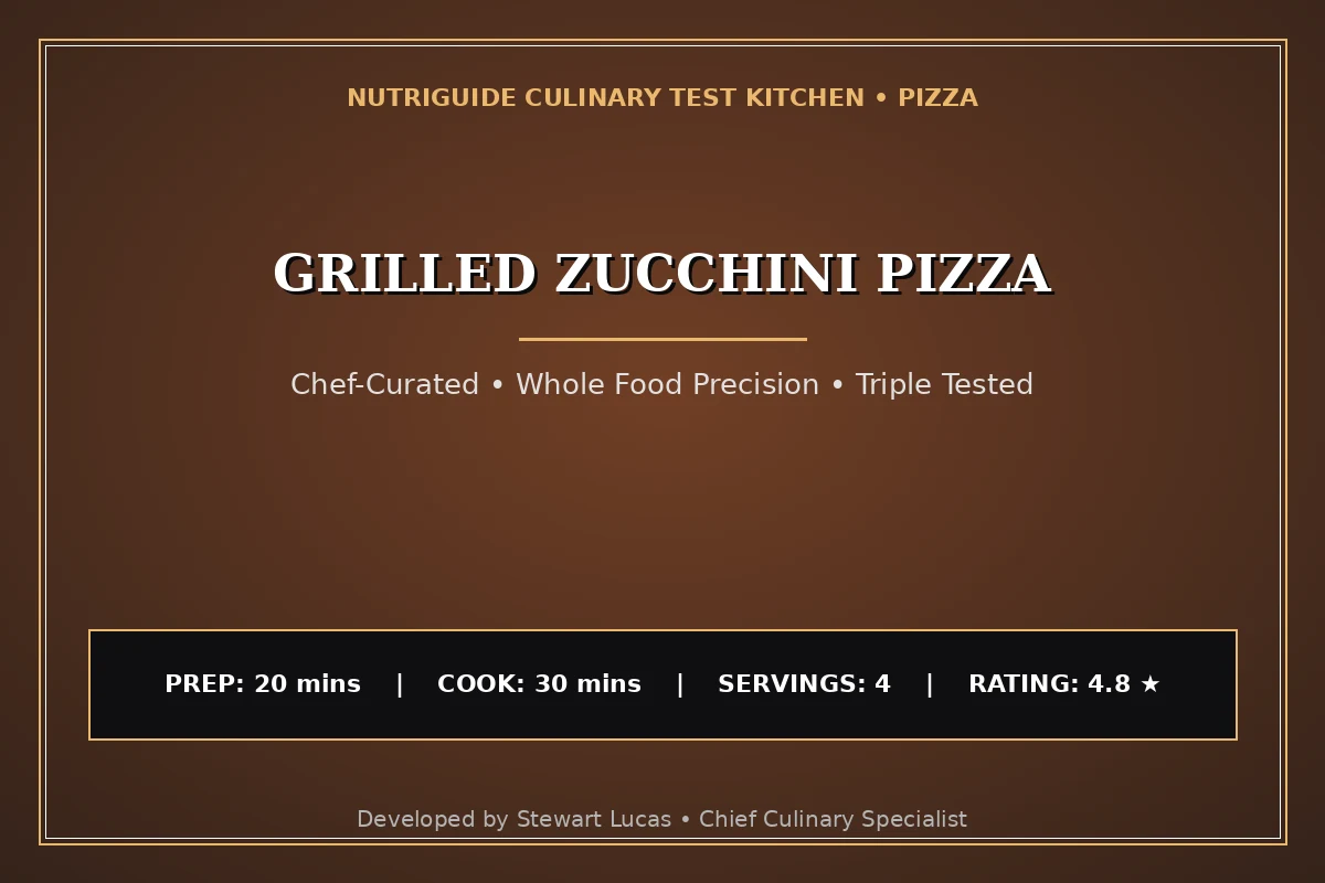 Grilled Zucchini Pizza