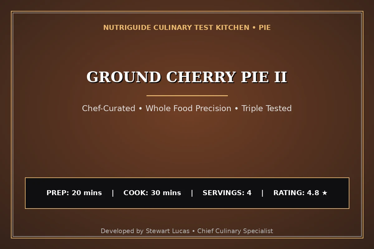 Ground Cherry Pie Ii