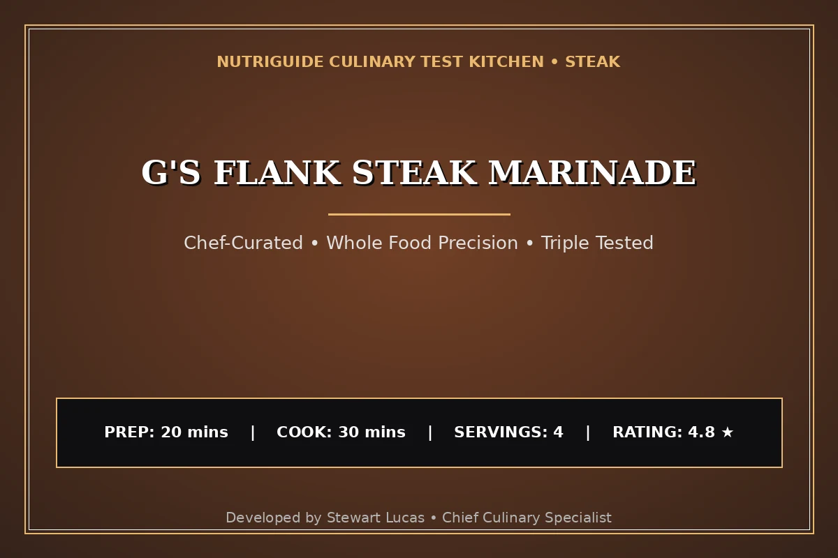 G'S Flank Steak Marinade