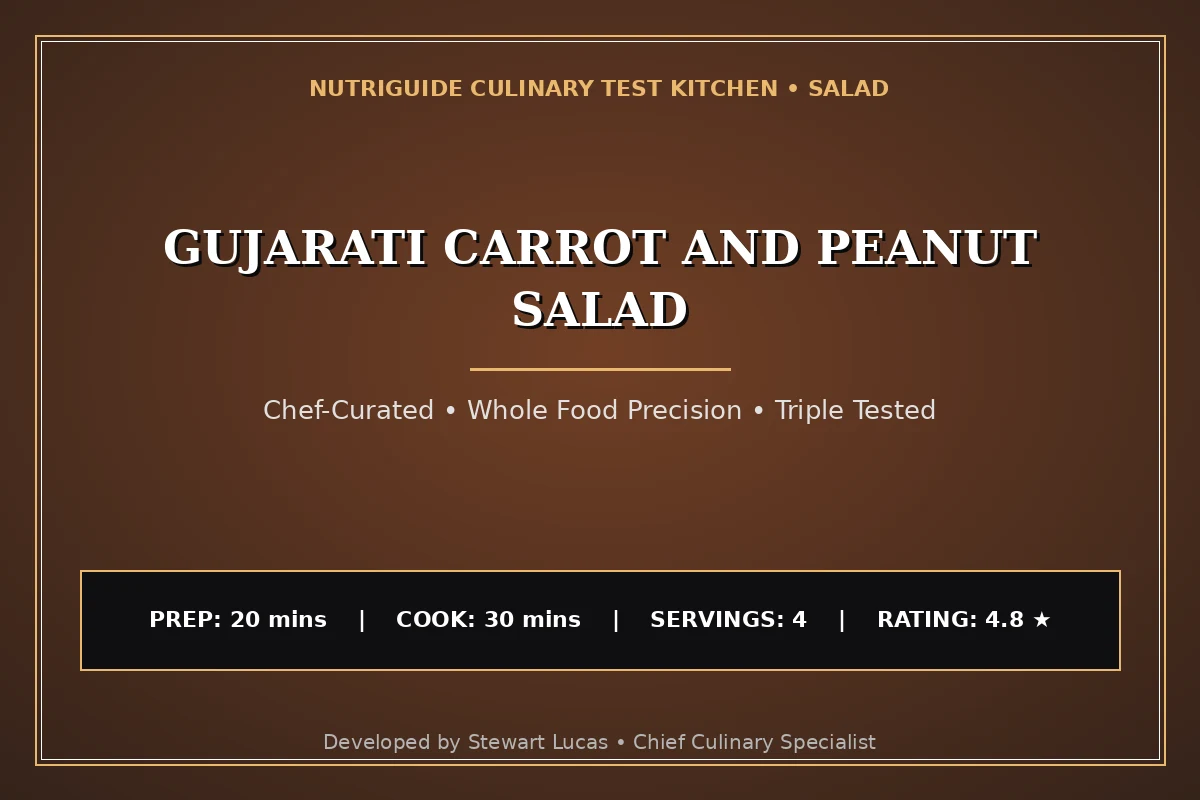 Gujarati Carrot And Peanut Salad