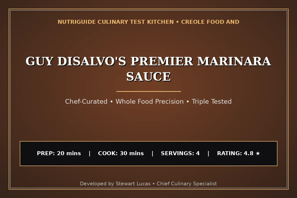 Guy Disalvo'S Premier Marinara Sauce