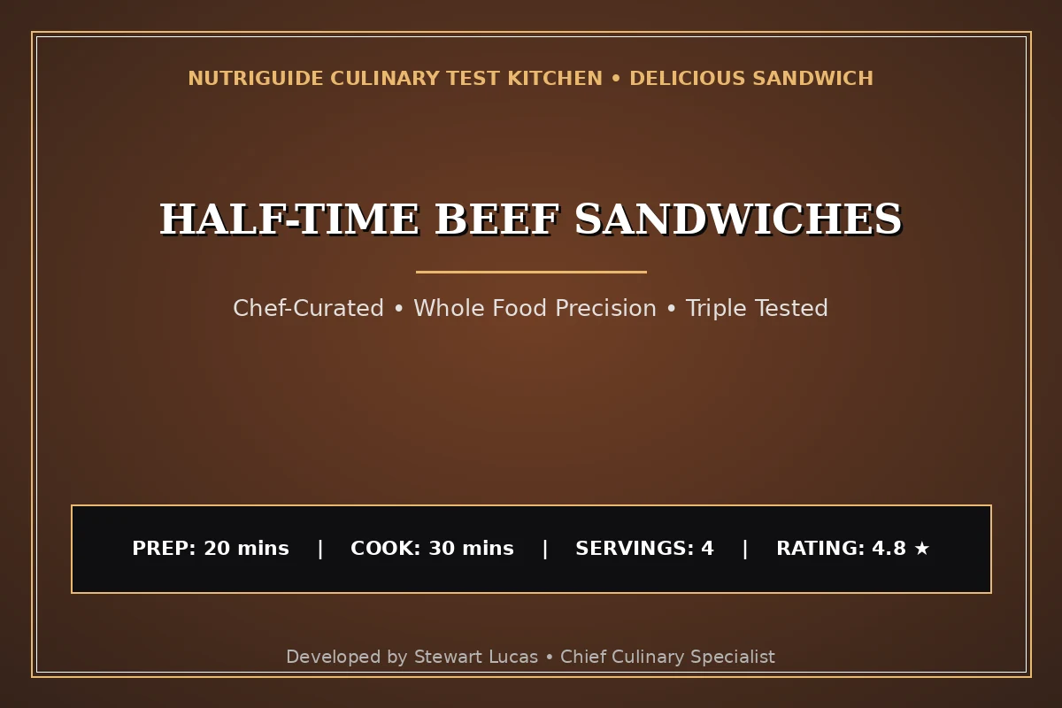 Half-Time Beef Sandwiches