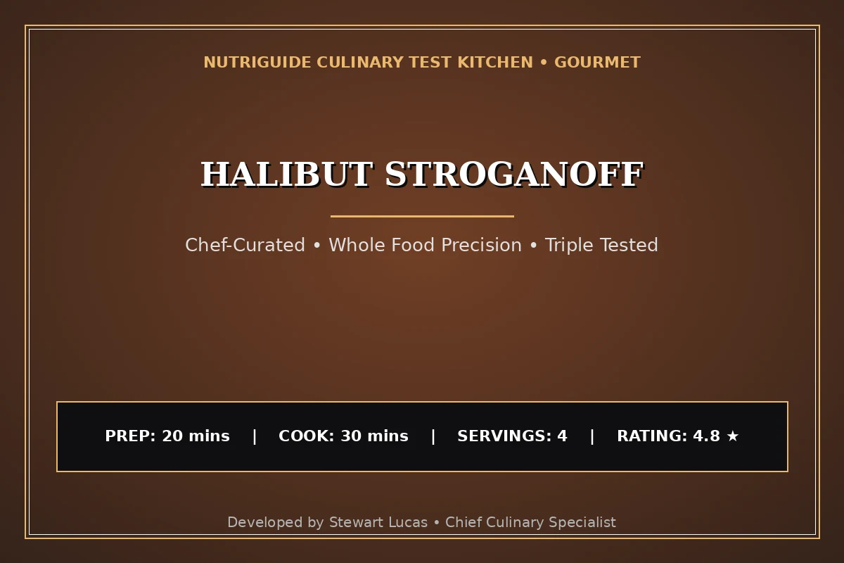 Halibut Stroganoff
