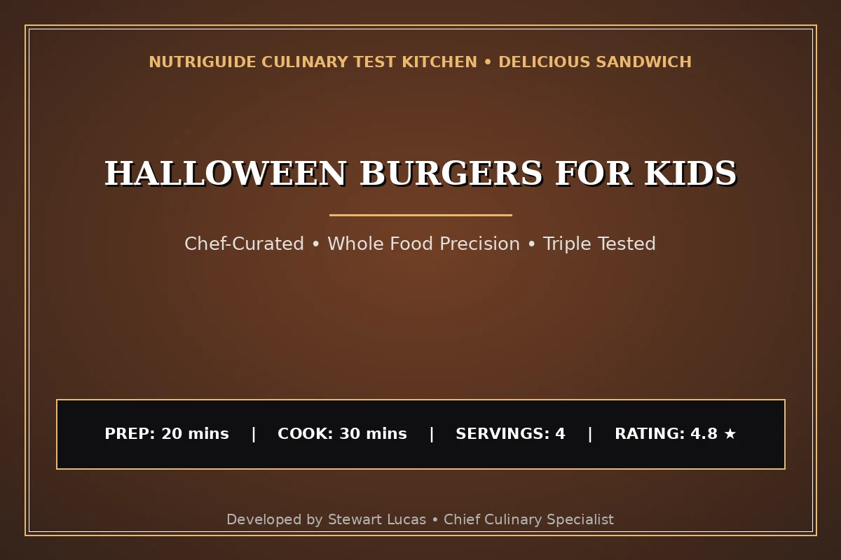 Halloween Burgers For Kids
