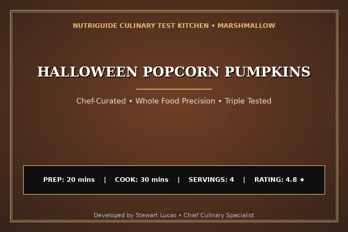 Halloween Popcorn Pumpkins