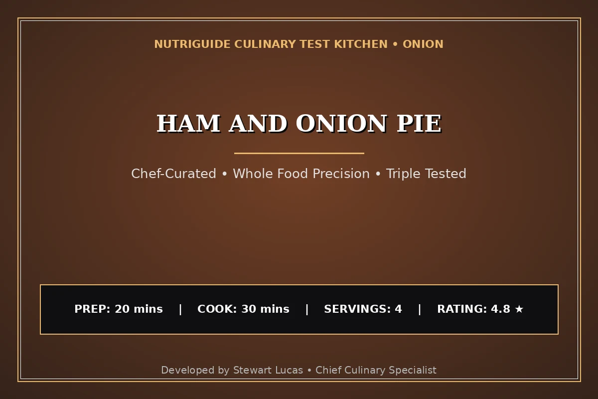 Ham And Onion Pie