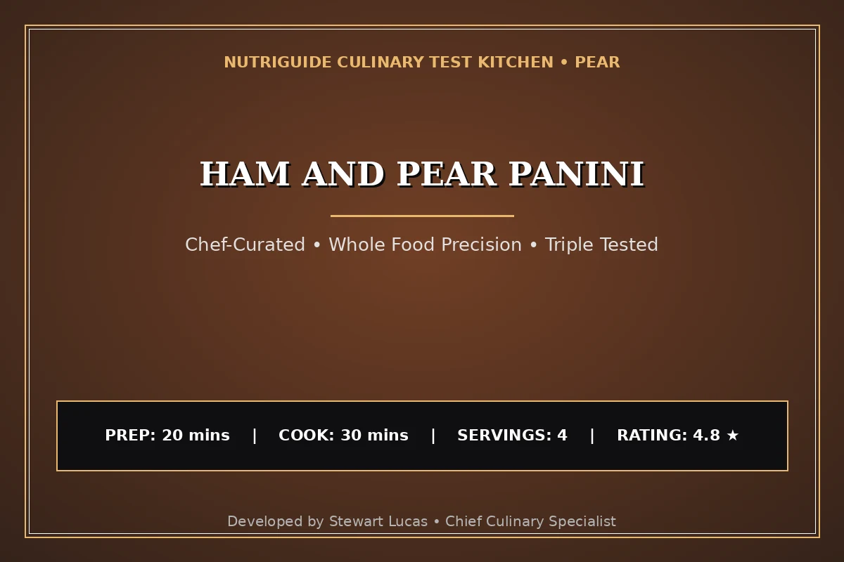Ham And Pear Panini