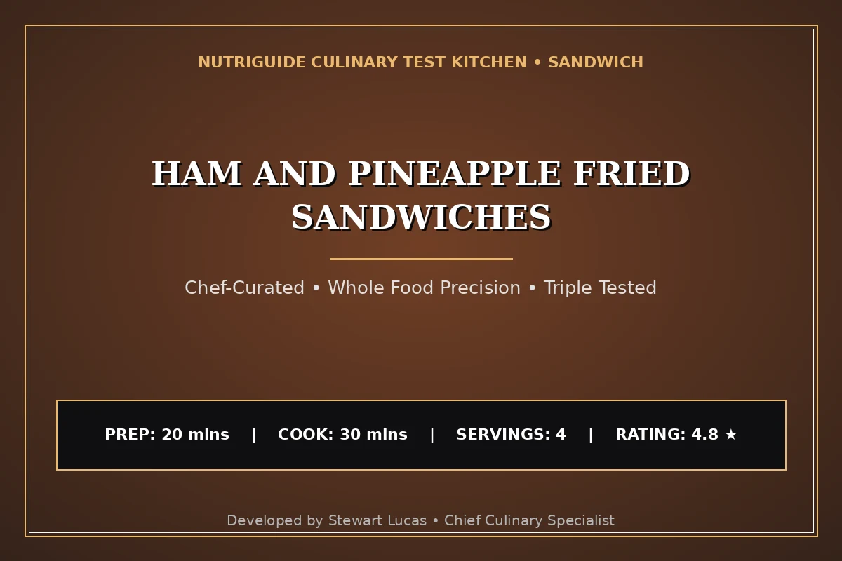 Ham And Pineapple Fried Sandwiches