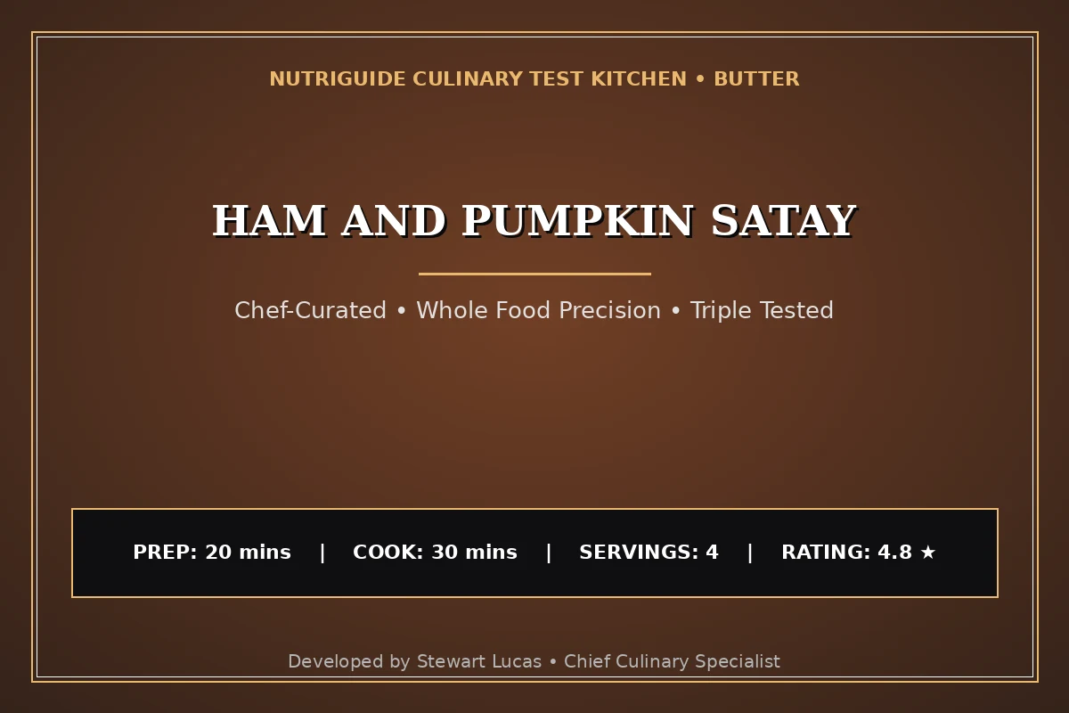 Ham And Pumpkin Satay