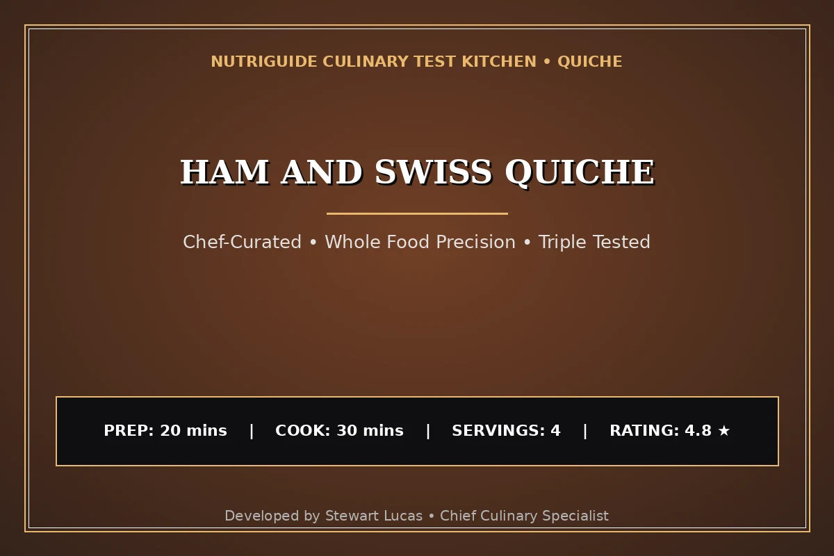Ham And Swiss Quiche
