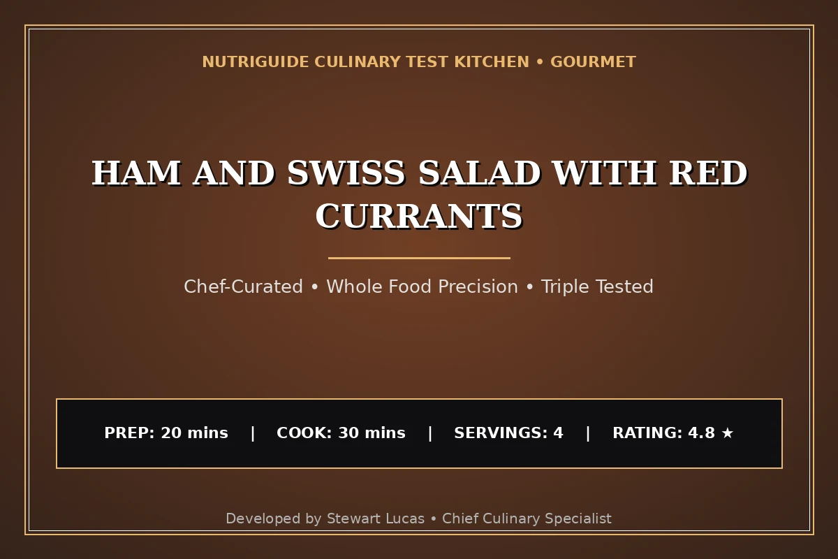 Ham And Swiss Salad With Red Currants