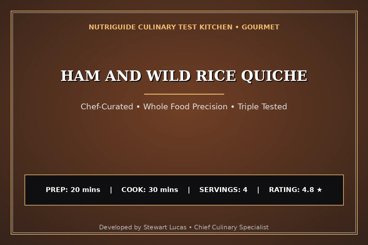 Ham And Wild Rice Quiche