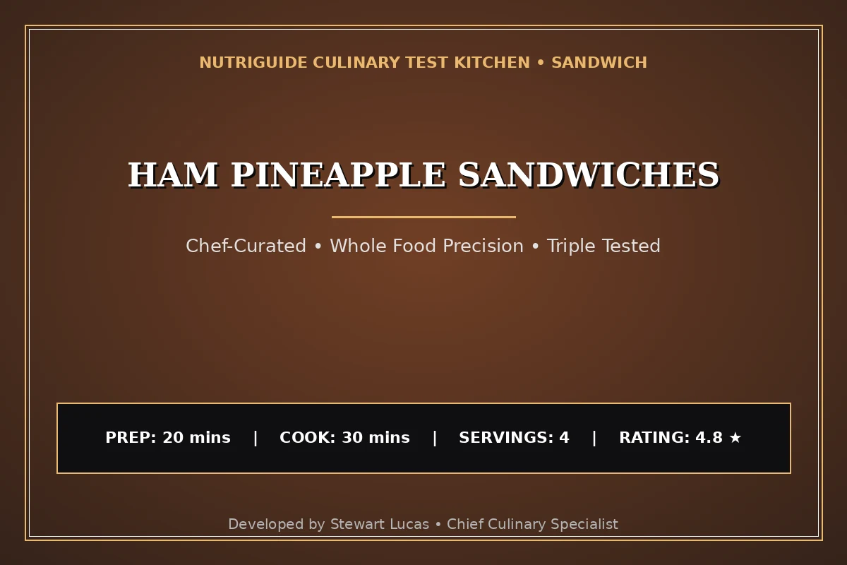 Ham Pineapple Sandwiches