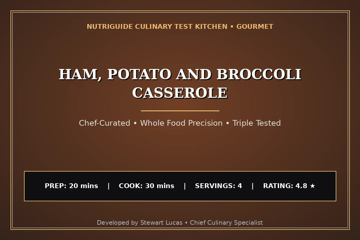Ham, Potato And Broccoli Casserole