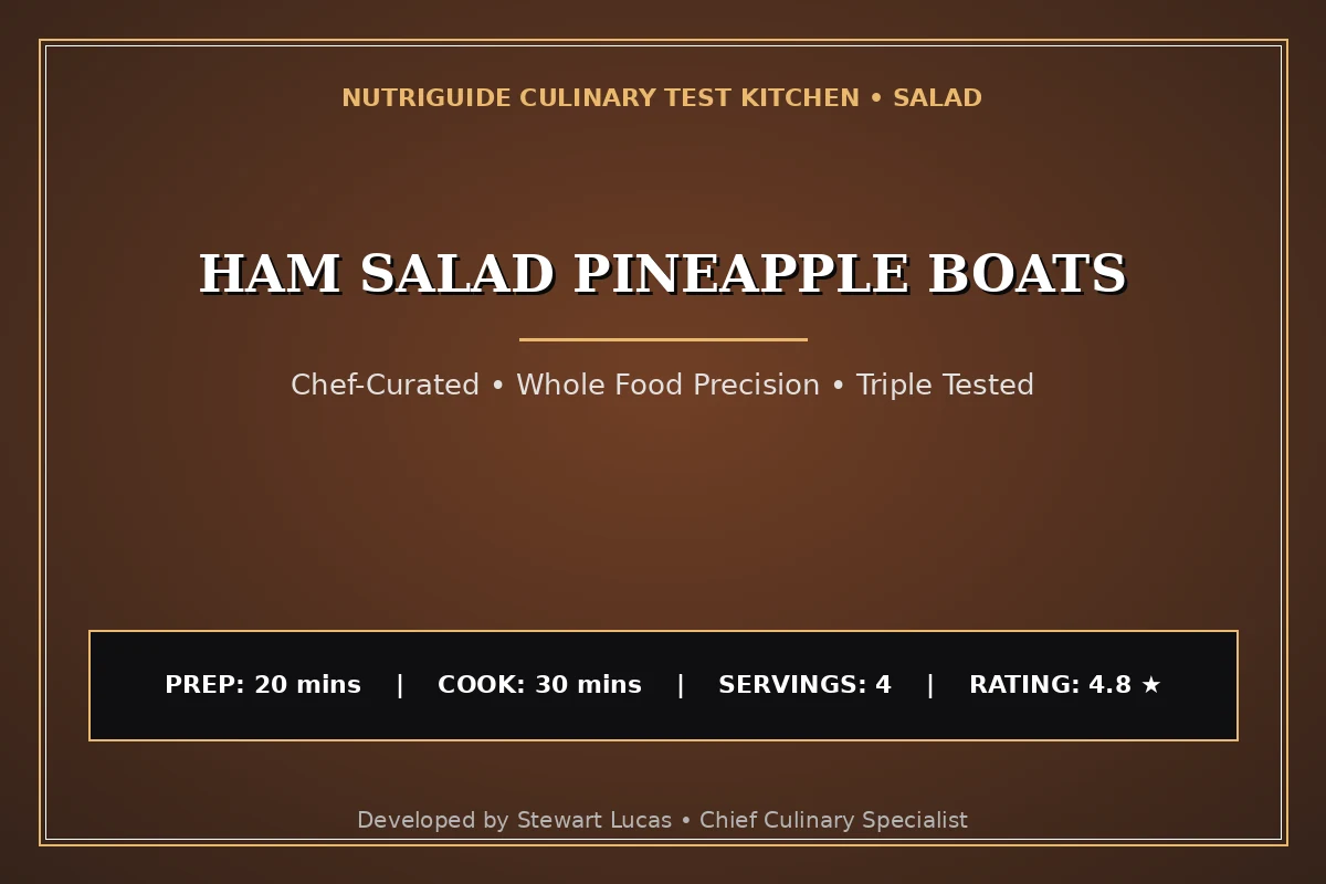 Ham Salad Pineapple Boats