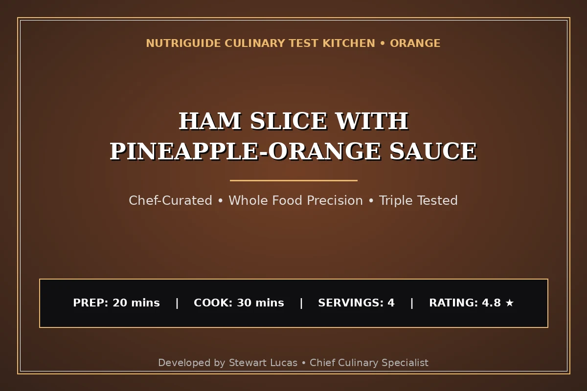 Ham Slice With Pineapple-Orange Sauce