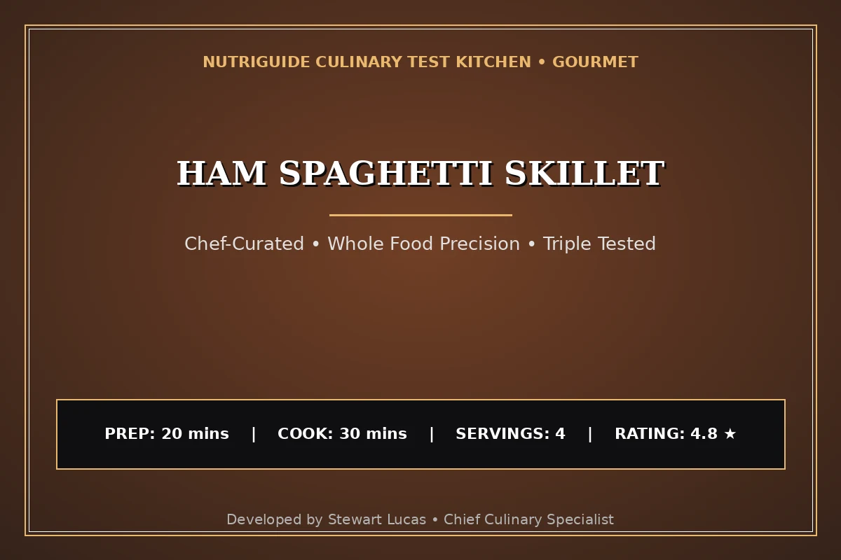Ham Spaghetti Skillet