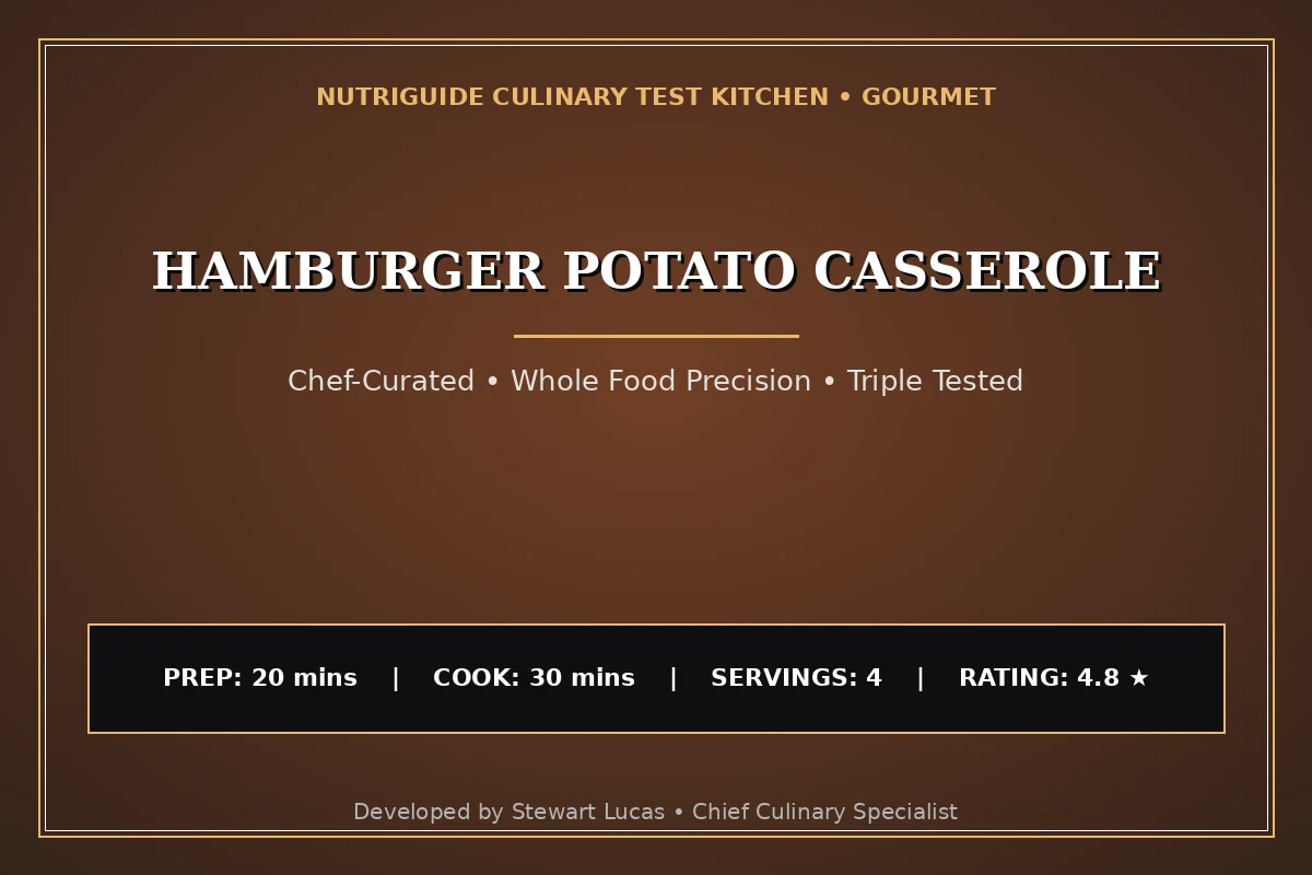 Hamburger Potato Casserole