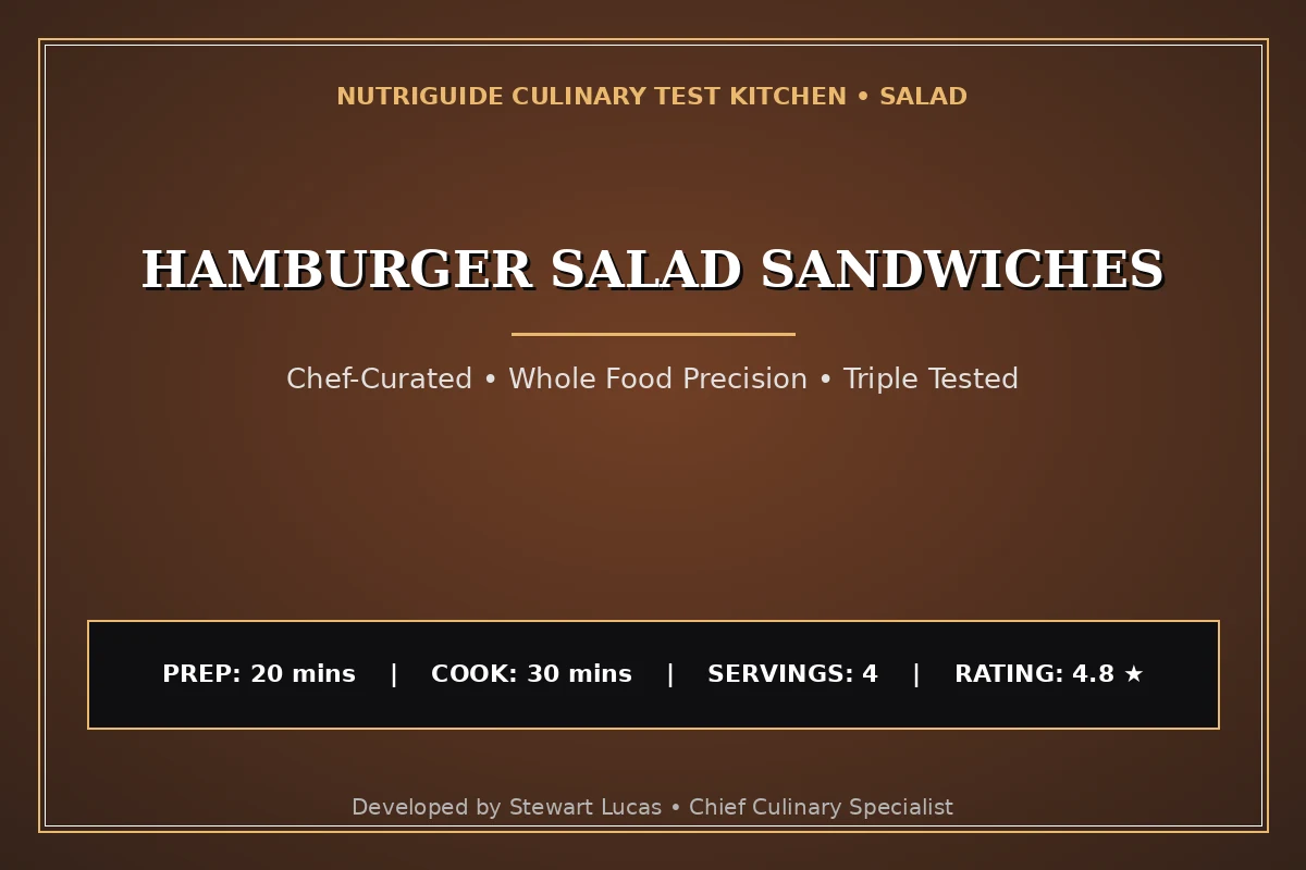 Hamburger Salad Sandwiches