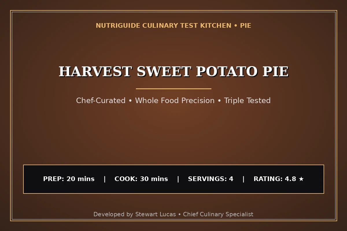 Harvest Sweet Potato Pie