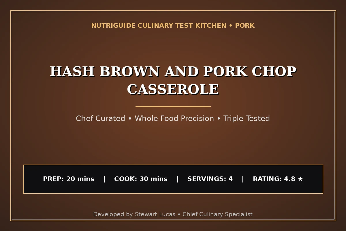 Hash Brown And Pork Chop Casserole