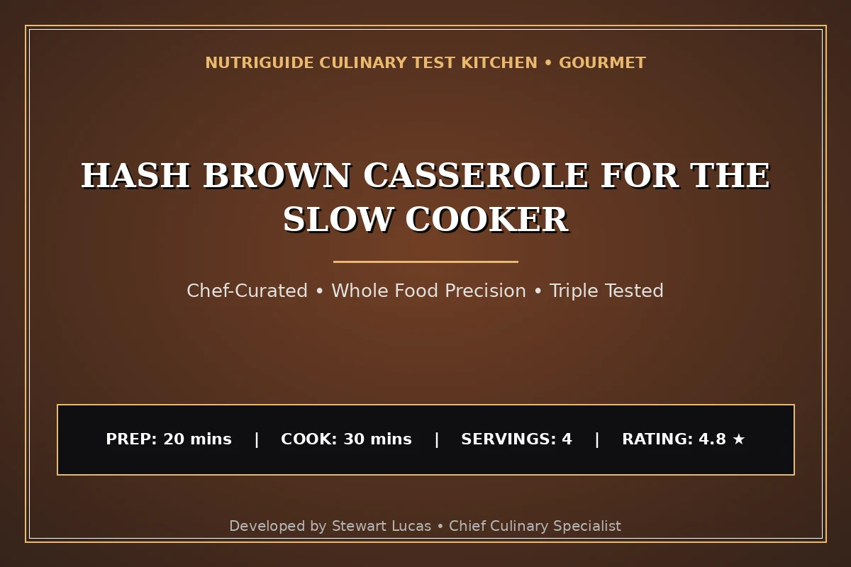 Hash Brown Casserole For The Slow Cooker