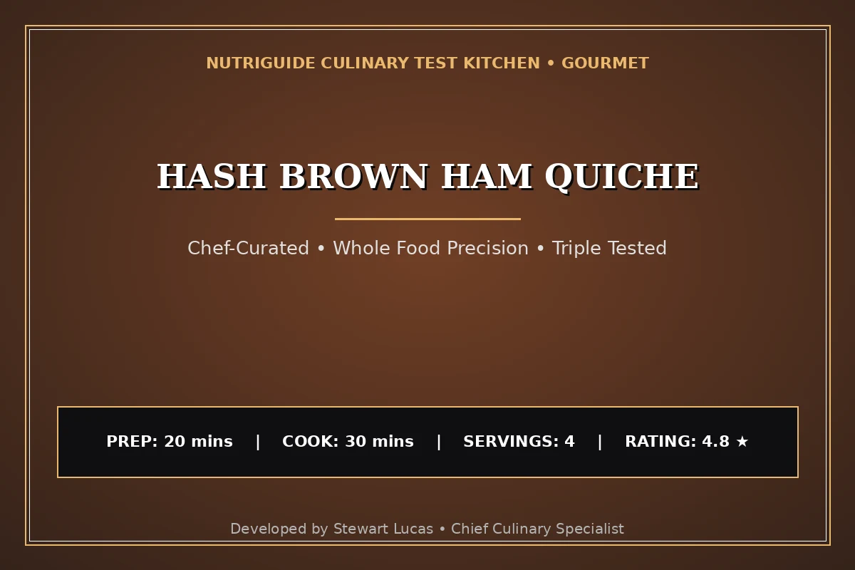 Hash Brown Ham Quiche