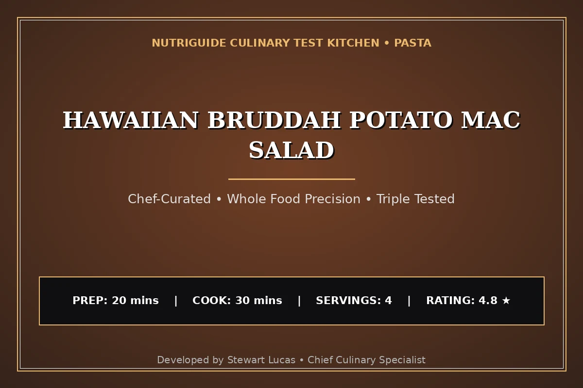 Hawaiian Bruddah Potato Mac Salad